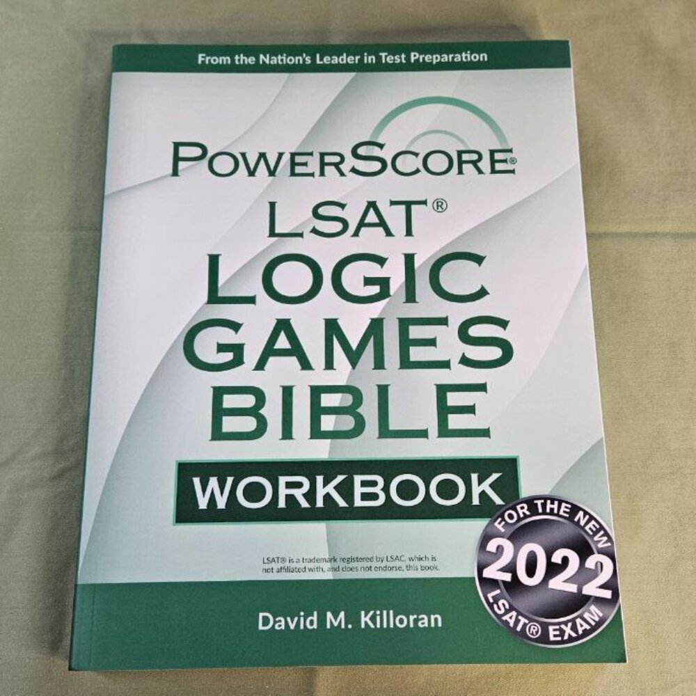 PowerScore LSAT Logic Games Workbook - 2022 Edition Exam Prep Book Law School